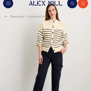 Alex Milk striped cotton sweater